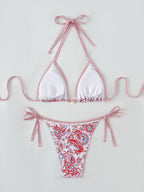 2026 Halter String Triangle Two Piece Bikini Women Swimwear Female Swimsuit Bathers Bathing Swimming Suit Beachwear Summer
