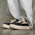 Men’s Black Lace-Up Casual Sneakers — Image 13