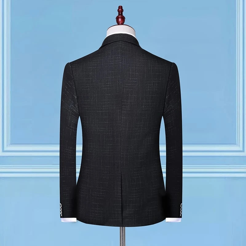 Men’s Smart Casual Wedding Suit – Slim Fit Tuxedo, Single Breasted 2-Piece Set - StepByStepNow