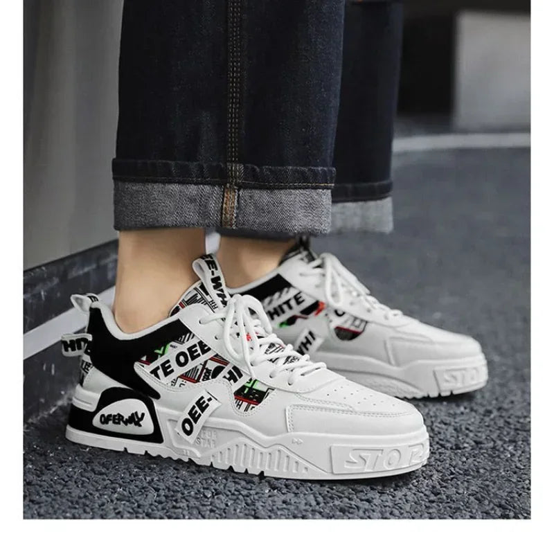 Men’s Vulcanised-Sole Casual Sneakers — Image 4
