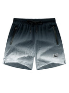 Men's Seersucker Beach Shorts with Mesh Liner Summer Casual Board Shorts with Zipper Pockets Quick Dry Swim Shorts Swim Trunks