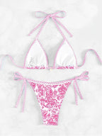 2026 Halter String Triangle Two Piece Bikini Women Swimwear Female Swimsuit Bathers Bathing Swimming Suit Beachwear Summer