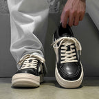 Men’s Black Lace-Up Casual Sneakers — Image 7