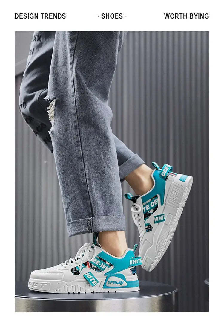 Men’s Vulcanised-Sole Casual Sneakers — Image 18