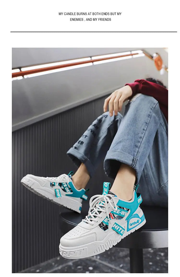 Men’s Vulcanised-Sole Casual Sneakers — Image 17