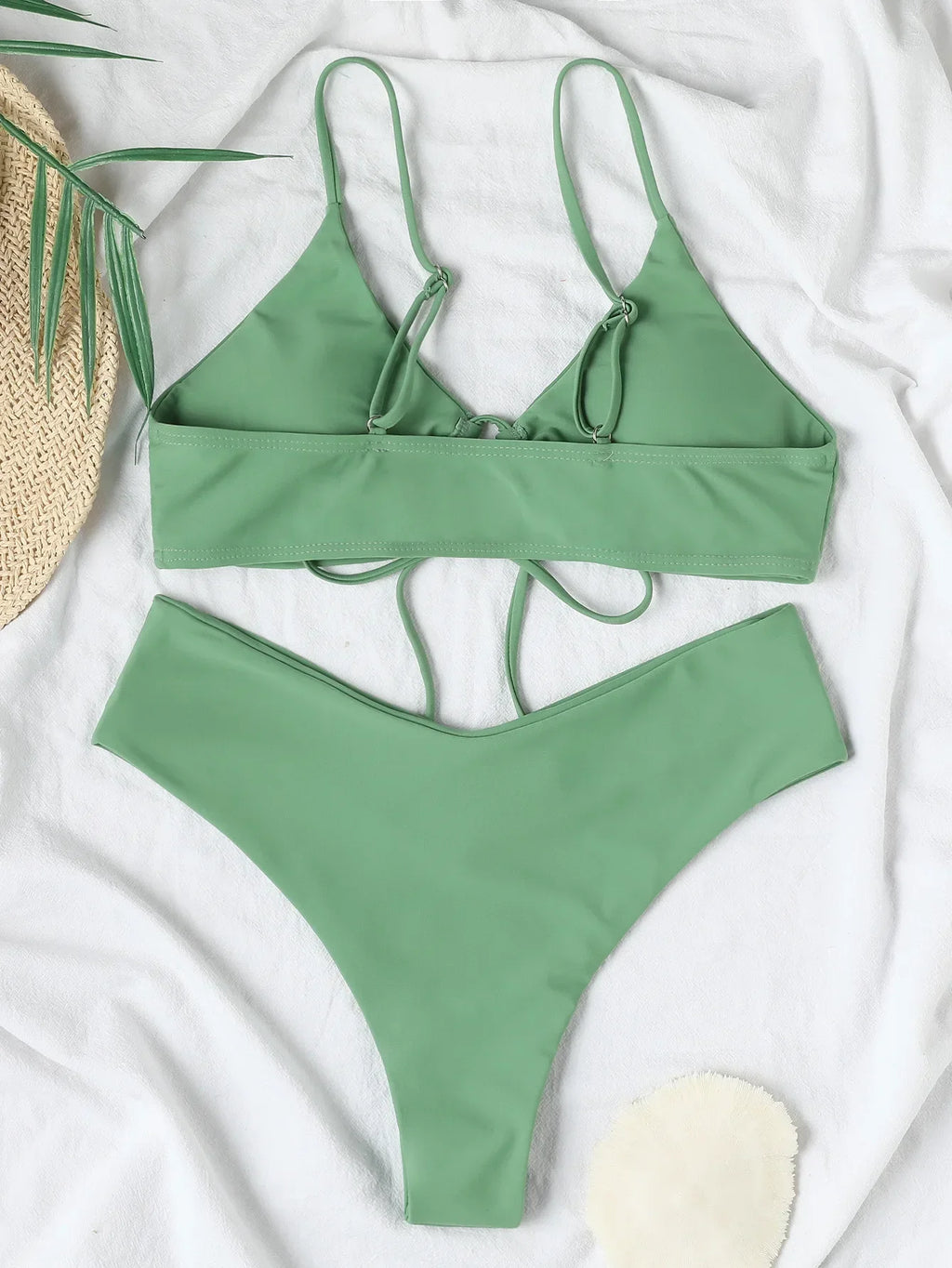 Sexy Summer Swimwear Thong Bikini 2026 Women Lace-up Swimsuits Swimming Bathing Suit Brazilian Bikinis Set Mujer Biquini