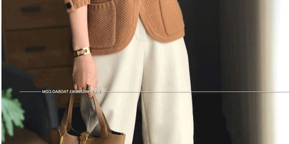 Autunno inverno nuovo addensato 100% Cashmere lana Cardigan donna Stand collo maglione maglione sciolto maglia Base maglione di lana giacca