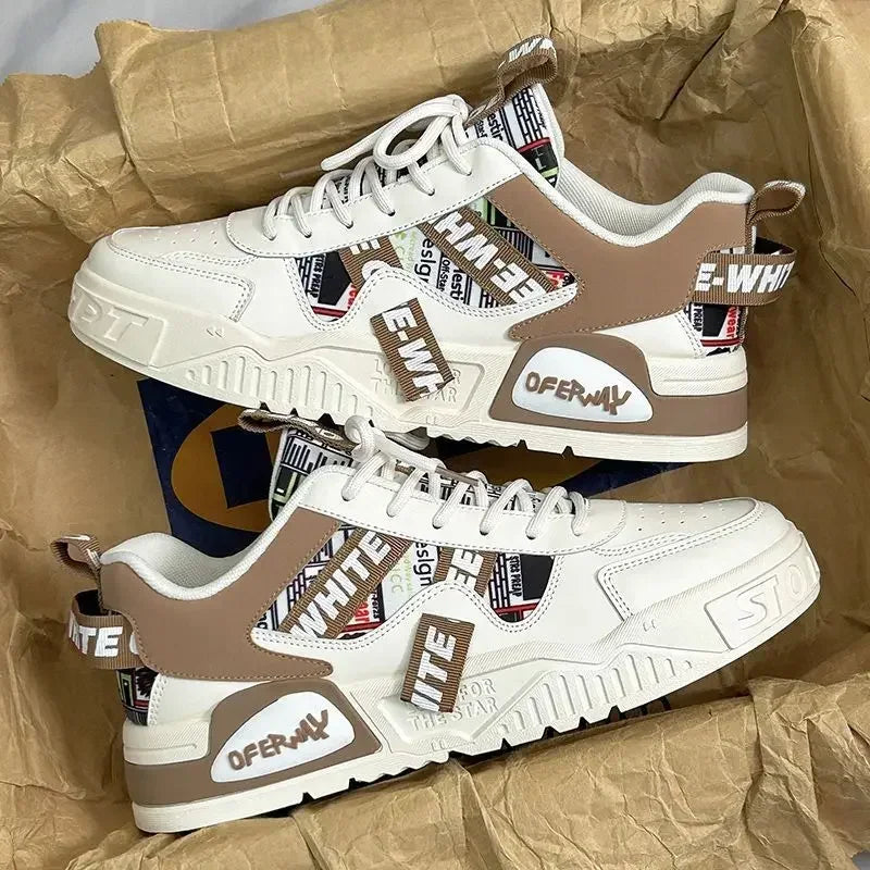 Men’s Vulcanised-Sole Casual Sneakers — Image 37
