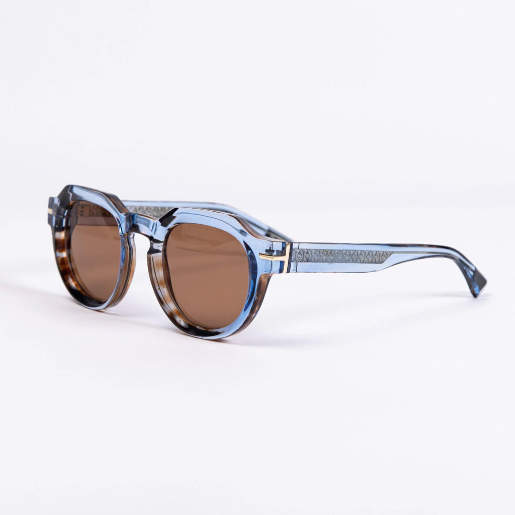 AirDP Sunny Island C14 sunglasses in Havana / tortoiseshell, light blue