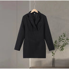 Abito corto lisca di pesce scollo profondo donna sexy moda chic - StepByStepNow