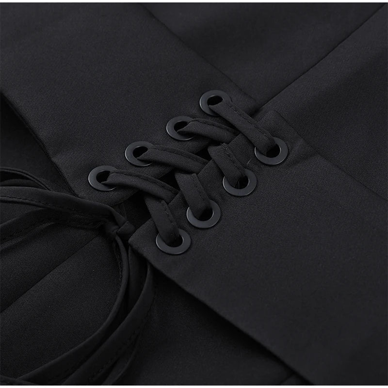 Abito corto lisca di pesce scollo profondo donna sexy moda chic - StepByStepNow