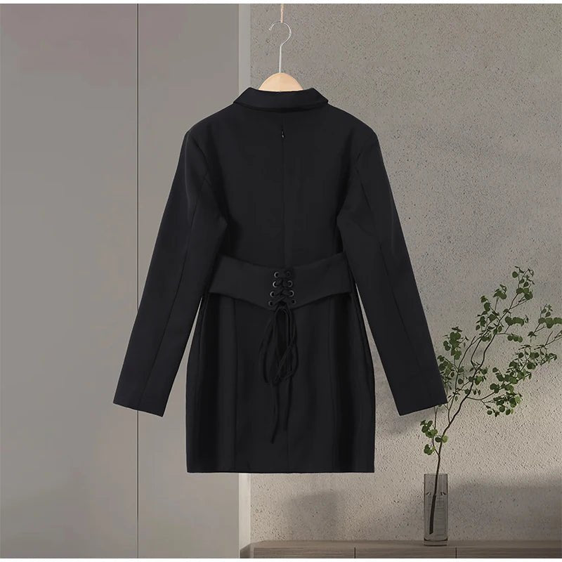 Abito corto lisca di pesce scollo profondo donna sexy moda chic - StepByStepNow