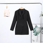 Abito corto lisca di pesce scollo profondo donna sexy moda chic - StepByStepNow