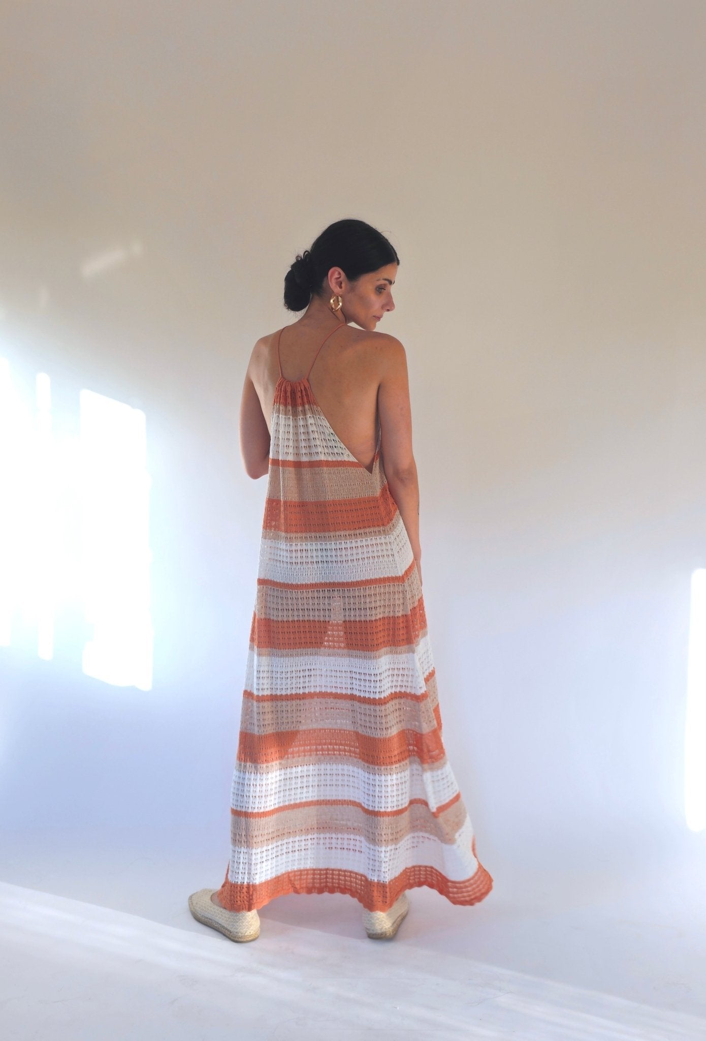 Abito Lungo con righe multicolor - Theo - StepByStep