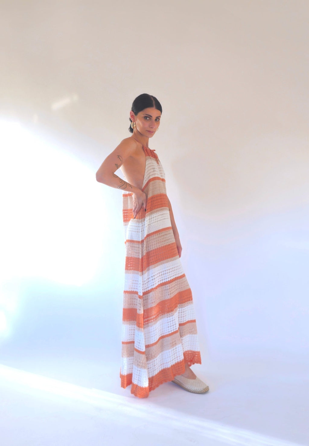 Abito Lungo con righe multicolor - Theo - StepByStep