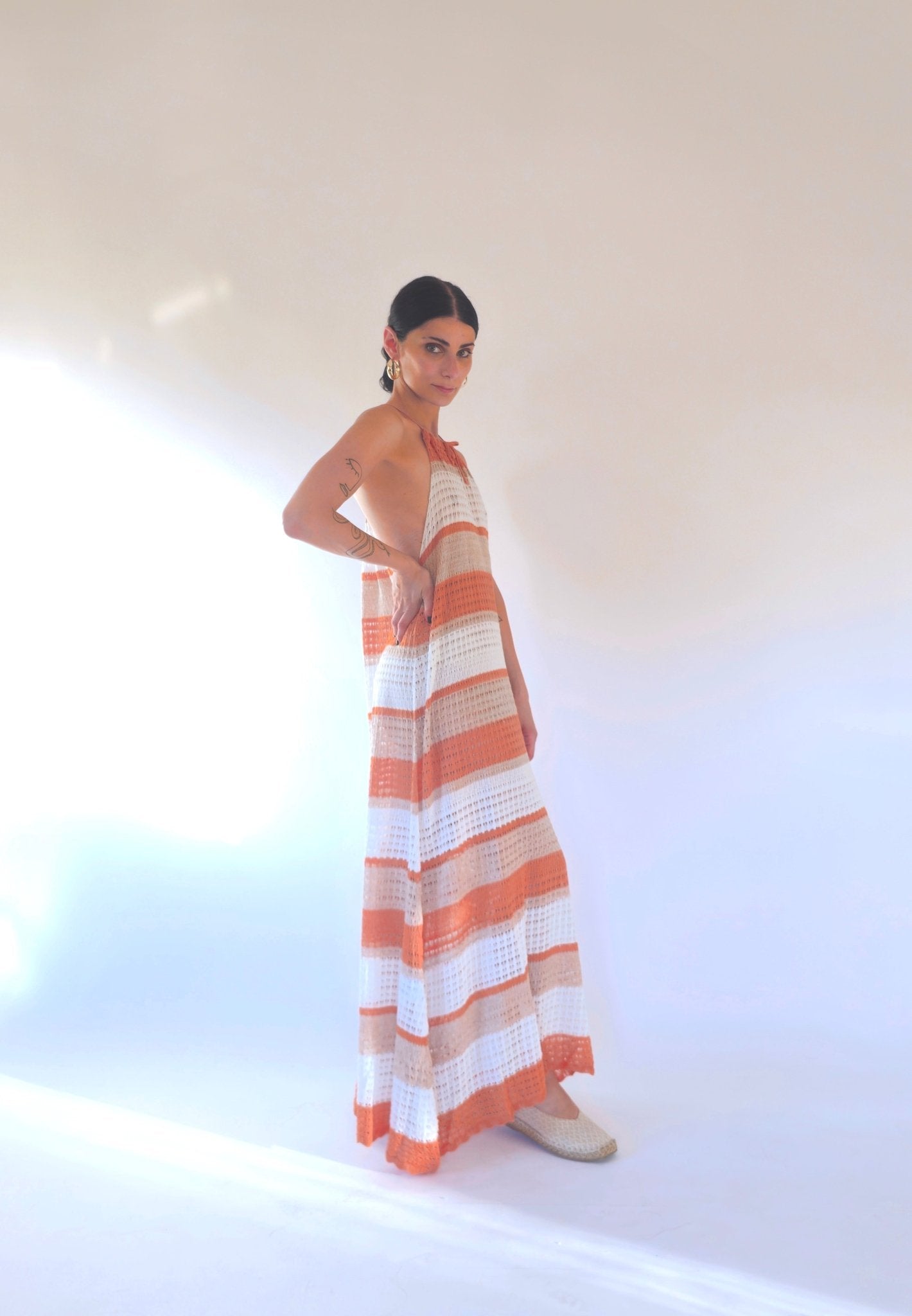 Abito Lungo con righe multicolor - Theo - StepByStep