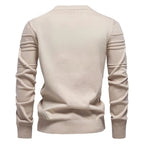AIOPESON Maglione pullover girocollo da uomo lavorato a maglia in cotone spogliato di qualità autunno inverno maglioni caldi da uomo - StepByStepNow