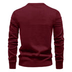 AIOPESON Maglione pullover girocollo da uomo lavorato a maglia in cotone spogliato di qualità autunno inverno maglioni caldi da uomo - StepByStepNow