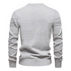 AIOPESON Maglione pullover girocollo da uomo lavorato a maglia in cotone spogliato di qualità autunno inverno maglioni caldi da uomo - StepByStepNow