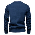 AIOPESON Maglione pullover girocollo da uomo lavorato a maglia in cotone spogliato di qualità autunno inverno maglioni caldi da uomo - StepByStepNow