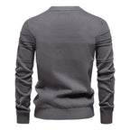 AIOPESON Maglione pullover girocollo da uomo lavorato a maglia in cotone spogliato di qualità autunno inverno maglioni caldi da uomo - StepByStepNow