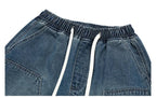 American Street "Rivet" Denim Shorts – Loose Hip - Hop Five - Quarter Pants - StepByStepNow