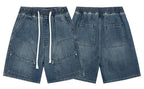 American Street "Rivet" Denim Shorts – Loose Hip - Hop Five - Quarter Pants - StepByStepNow
