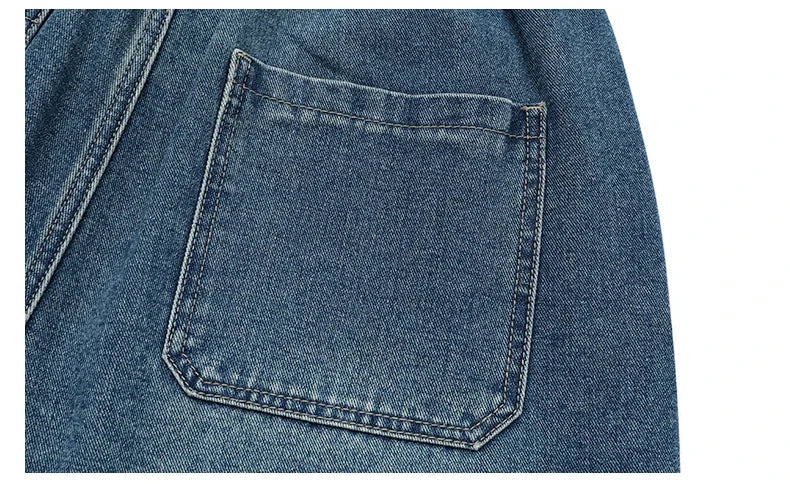 American Street "Rivet" Denim Shorts – Loose Hip - Hop Five - Quarter Pants - StepByStepNow