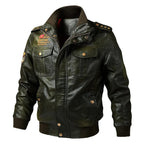 American workwear jacket, pilot tactical leather jacket, men's spring and autumn motorcycle suit, men's leather jacket M - 6XL - StepByStep
