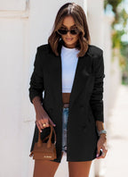 Autumn And Winter Long - sleeve Double - breasted Blazer - StepByStepNow