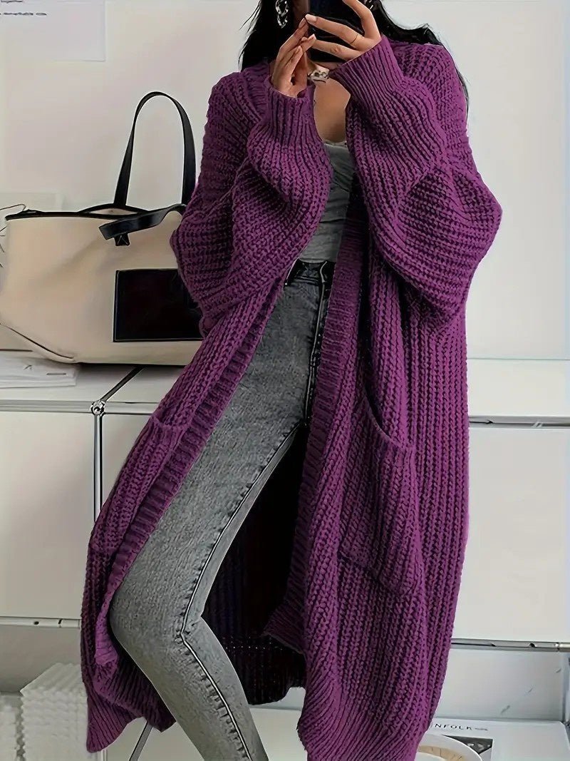 Autumn And Winter Long Sweater Women's Loose All - matching Base Long - sleeved Knitted Cardigan - StepByStepNow