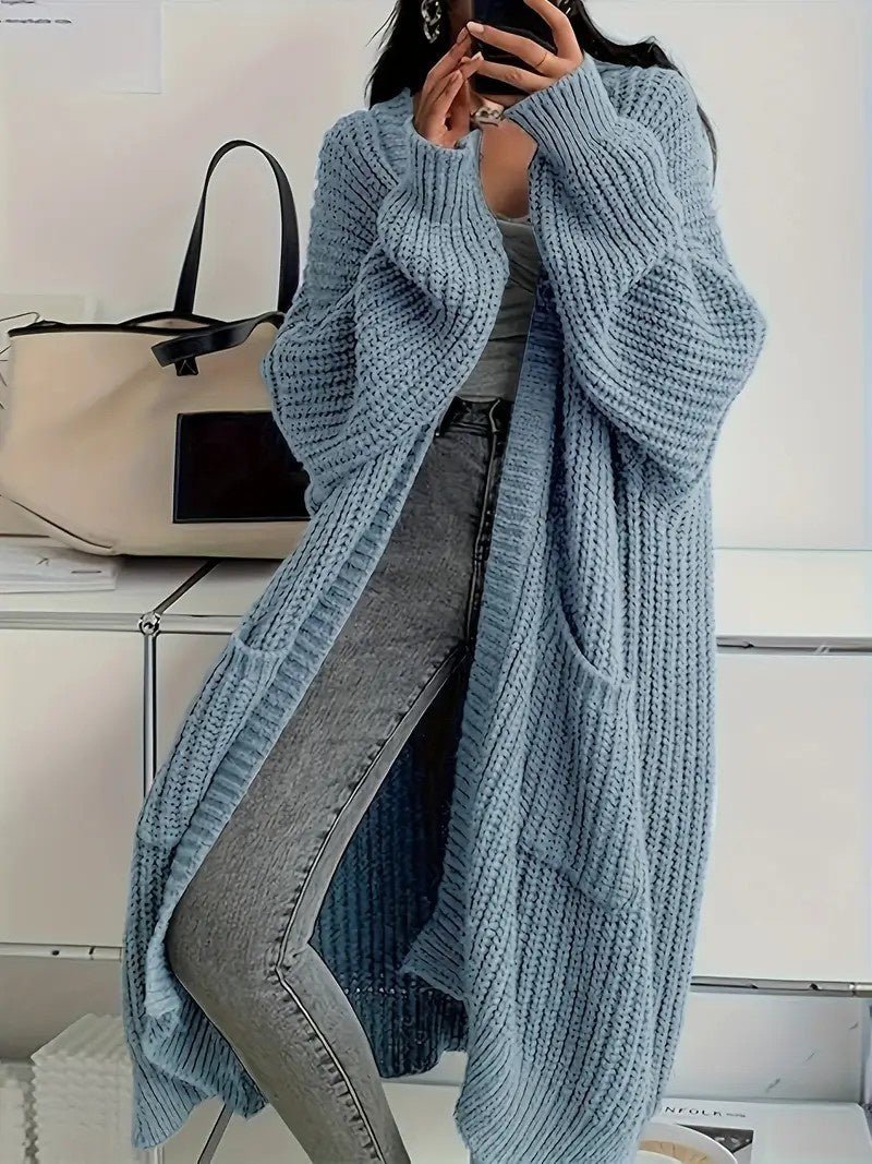 Autumn And Winter Long Sweater Women's Loose All - matching Base Long - sleeved Knitted Cardigan - StepByStepNow
