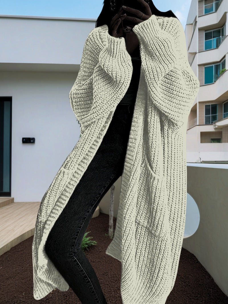 Autumn And Winter Long Sweater Women's Loose All - matching Base Long - sleeved Knitted Cardigan - StepByStepNow