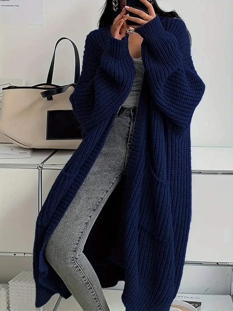 Autumn And Winter Long Sweater Women's Loose All - matching Base Long - sleeved Knitted Cardigan - StepByStepNow