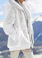 Autumn And Winter Loose Plush Zipper Hooded Jacket - StepByStepNow