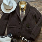 Autunno Inverno Nuovi maglioni alla moda Classico pullover retrò Maillard Cardigan versatile con colletto alla frutta verde ispessito pesante - StepByStepNow