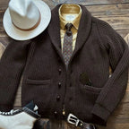 Autunno Inverno Nuovi maglioni alla moda Classico pullover retrò Maillard Cardigan versatile con colletto alla frutta verde ispessito pesante - StepByStepNow