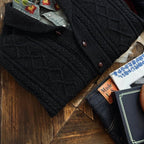 Autunno Inverno Nuovi maglioni alla moda Classico pullover retrò Maillard Cardigan versatile con colletto alla frutta verde ispessito pesante - StepByStepNow