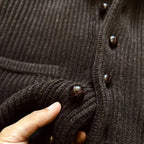 Autunno Inverno Nuovi maglioni alla moda Classico pullover retrò Maillard Cardigan versatile con colletto alla frutta verde ispessito pesante - StepByStepNow