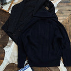 Autunno Inverno Nuovi maglioni alla moda Classico pullover retrò Maillard Cardigan versatile con colletto alla frutta verde ispessito pesante - StepByStepNow