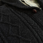 Autunno Inverno Nuovi maglioni alla moda Classico pullover retrò Maillard Cardigan versatile con colletto alla frutta verde ispessito pesante - StepByStepNow
