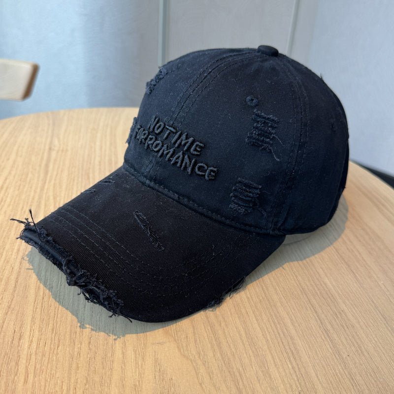 Berretto da baseball lavato invecchiato con ricamo di lettere - StepByStepNow