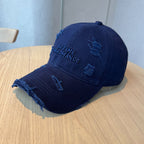 Berretto da baseball lavato invecchiato con ricamo di lettere - StepByStepNow