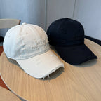 Berretto da baseball lavato invecchiato con ricamo di lettere - StepByStepNow