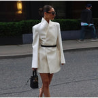 Black And White Women's Suit Jacket, Wall Street, BYMANYC New York. - StepByStep