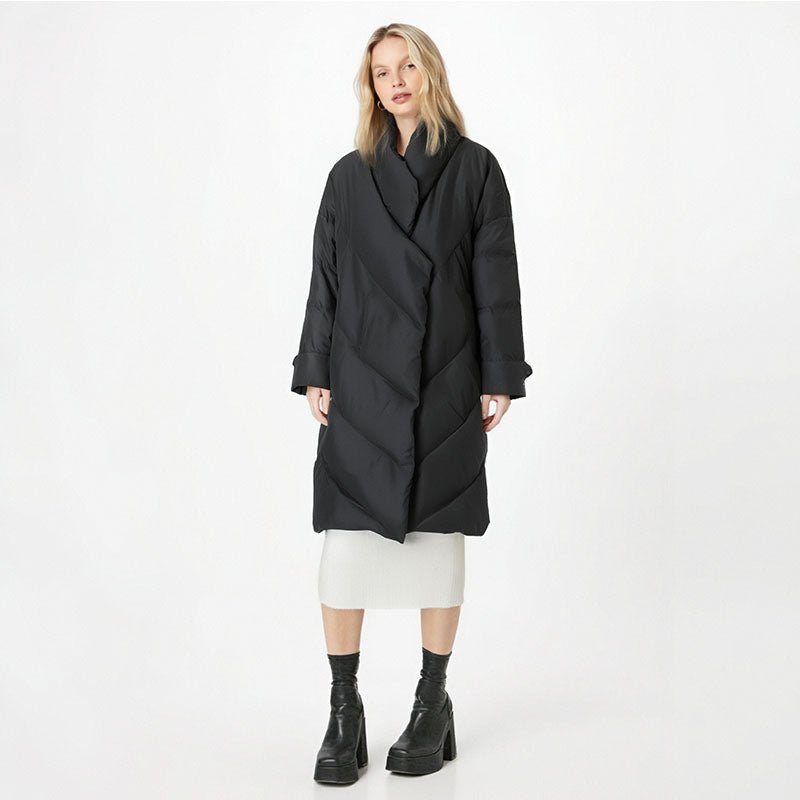 Black Down Coat For Women, SoHo, BYMANYC New York. - StepByStep