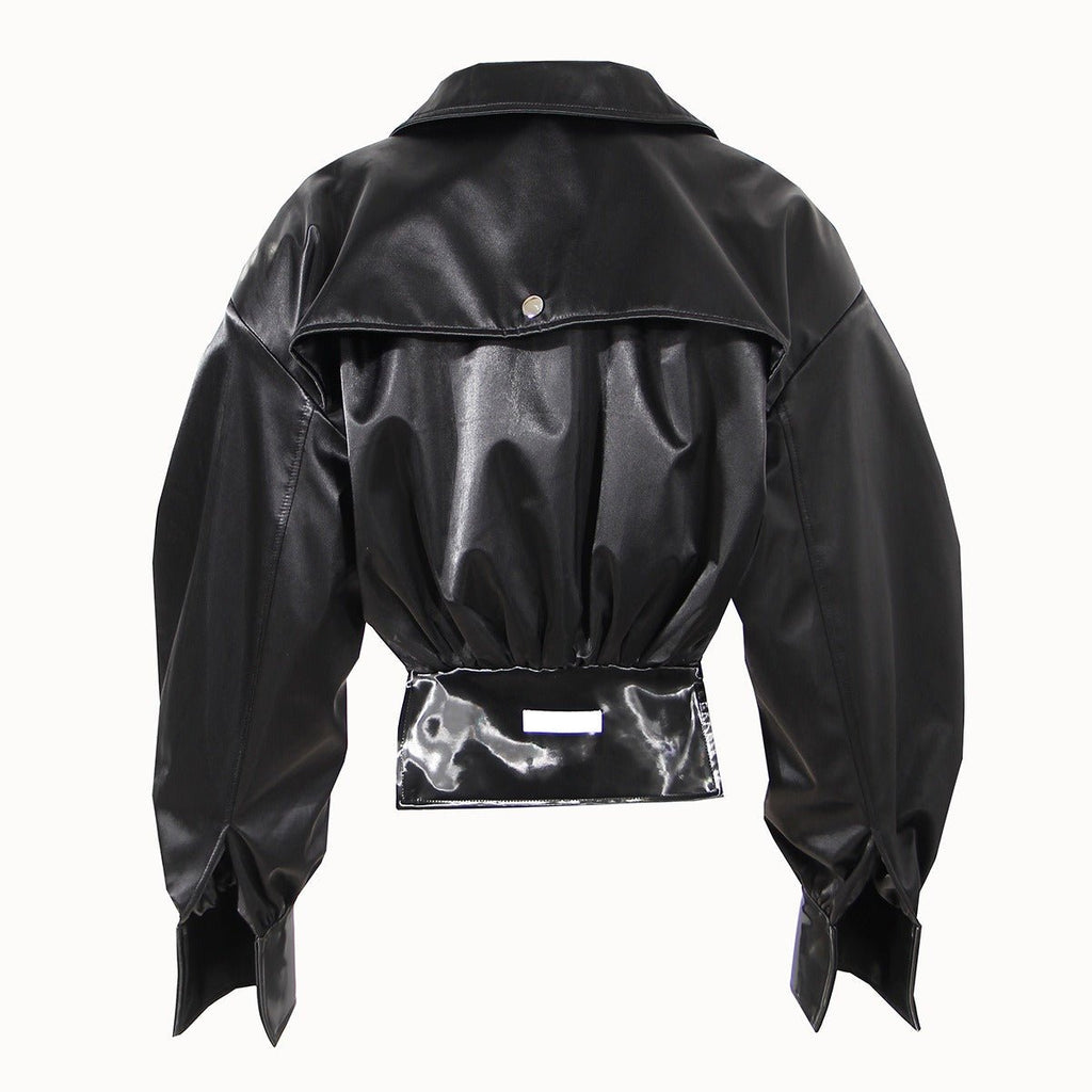 Black Motorcycle Style Jacket For Women, East Village, BYMANYC New York. - StepByStep