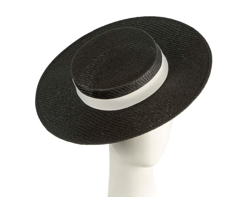 Black & white boater hat by Max Alexander - StepByStep