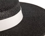 Black & white boater hat by Max Alexander - StepByStep