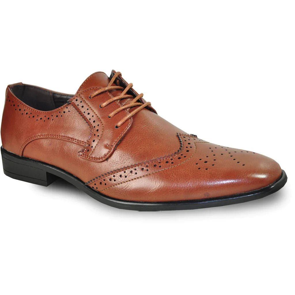 BRAVO Men Dress Shoe KING - 2 Wingtip Oxford Shoe - StepByStep